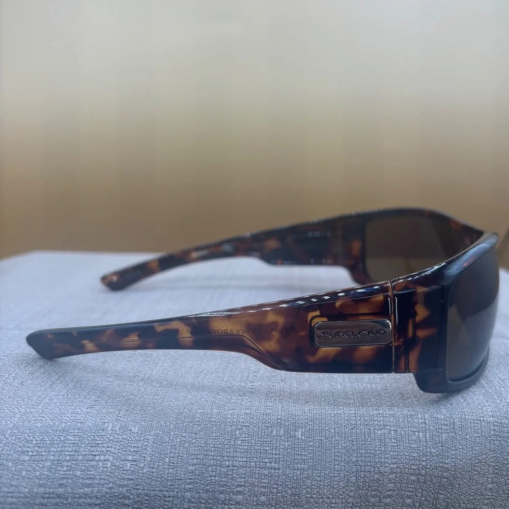 Suncloud Impulse Sunglasses Unisex OS Tortoise Excellent Polarized Sport Wrap